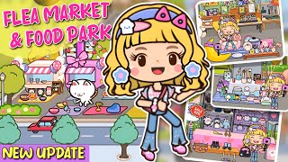 Miga World NEW UPDATE‼️🤩FLEA MARKET amp FOODPARK NEW LOCATION Miga town tocaboca [upl. by Senskell]