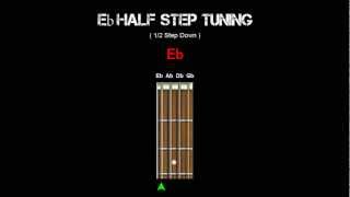 Bass Tuning  Eb Half Step [upl. by Inait688]