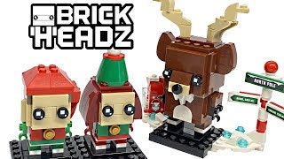 LEGO BrickHeadz Reindeer and Elves review 2019 set 40353 [upl. by Christopher572]