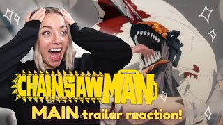 A MOVIE CHAINSAW MAN MOVIE REZE TEASER TRAILER REACTION [upl. by Werra]