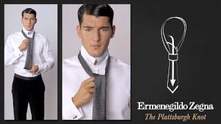 How to Tie a Plattsburgh Knot  Ties Around the World  The Knots  Ermenegildo Zegna [upl. by Gwenny]