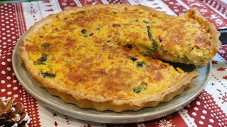 Cómo hacer tarta de verduras y queso  Receta fácil y deliciosa [upl. by Nnylf]