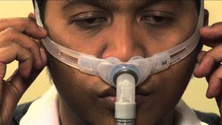 How to fit your ResMed CPAP nasal pillows mask [upl. by Enoed]