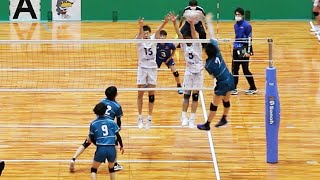 【黒鷲旗2023】近畿大 vs 東レアローズ 第３セット 藤川佳大、李博＜男子バレーボール＞ [upl. by Lowenstein]