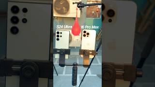 Samsung galaxy S24ultra titanium green VS iphone 16 pro max Camera 📸 Slow motion Testing 😀🤯😱 shorts [upl. by Fatsug]