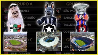 Os ESTÁDIOS e MASCOTES dos Clubes da Copa Libertadores 2024 [upl. by Avid792]