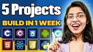 5 Best coding projects for job  Project ideas for beginners Anshika Gupta [upl. by Dripps]