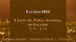 GodzinaCzytań  I Czytanie  6 lutego 2024 [upl. by Benil]