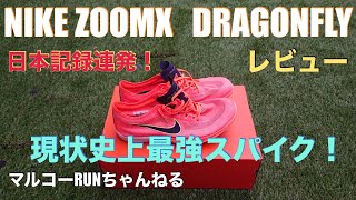 【NIKE ZOOMX DRAGONFLY ナイキドラゴンフライ】現状最強スパイクはこれだ！大人気ドラゴンフライレビュー＊７３DRAGONFLY NIKE シューズレビュー ドラゴンフライ [upl. by Wahs]