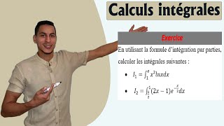 calcul dintégrale 2 bac pc exercices  intégration par partie 2bac [upl. by Hilleary600]