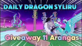 New Daily Dragon 🐰Giveaway ARANGASEND🐰  Dragon Adventures ROBLOX [upl. by Herwig714]