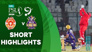 Short Highlights  Islamabad United vs Quetta Gladiators  Match 32  HBL PSL 9  M1Z2U [upl. by Asirak888]