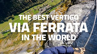 Via Ferrata Murren to Gimmelwald The most famous Via Ferrata in Switzerland [upl. by Allbee]