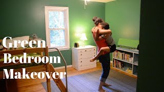 Gorgeous Green Bedroom Makeover with Sherwin Williams Alexandrite SW 0600  Thrift Diving [upl. by Stoneham]