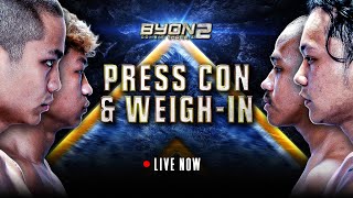 CELLOSZXZ VS ERLANGGS WEIGHIN amp PRESS CONFERENCE BYON COMBAT SHOWBIZ VOL 2 [upl. by Alcine603]