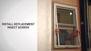 Replacing the Insect Screen on ASeries DoubleHung Windows  Andersen Windows [upl. by Eelessej687]