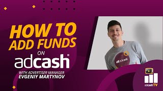 How to add funds on Adcash [upl. by Nellaf]