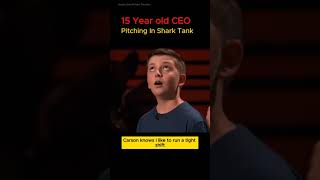 15 yr CEO impressed shark sharktankpitch sharktank entrepreneur ceo [upl. by Monjan]