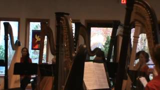 Sleigh Ride  Leroy Anderson NC Harp Ensemble [upl. by Lehpar]