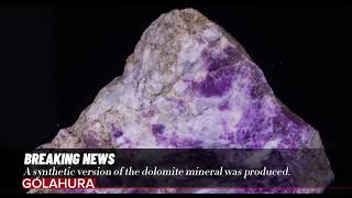 A synthetic version of the dolomite mineral was produced [upl. by Hali]