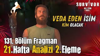 ELENEN İSİM KİM Survivor All Star 2024 131 Bölüm Fragmanı  21 Hafta Analizi 2 Eleme [upl. by Raama]