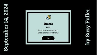 Strands Theme of the Day for September 14 2024 Elements of style [upl. by Dewie]