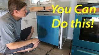 Install a dishwasher for the first time  Step by step instructions [upl. by Amoeji]