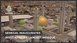 Senegal inaugurates largest mosque in West Africa [upl. by Stent653]