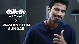 Trim Shave and Shape Like a Pro with Gillette Styler  Washington Sundars Date Night Secret [upl. by Lee]