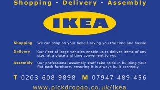 IKEA HEMNES Desk Assembly Instructions PICKDROPGO [upl. by Maclay]