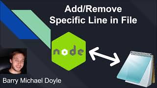 How to INSERT and DELETE Specific ROWS from a File in NodeJS [upl. by Stephanie939]