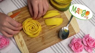 How to Make a Mango Rose  National Mango Board Vlog [upl. by Keeley]