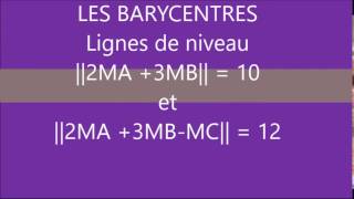 Barycentre Ligne de niveau 2MA3MB12  Réduction de sommes vectorielles [upl. by Airdnas]