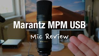 Marantz MPM1000U USB Condenser Microphone Review [upl. by Zolly]