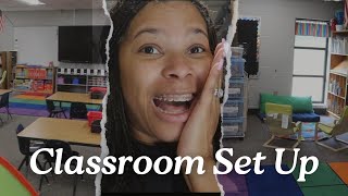 Classroom Set Up Day 5  2425 School Year  Kindergarten Teacher  Amazon Wishlist Haul [upl. by Altman342]