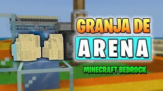 GRANJA DE ARENA y BLOQUES CON GRAVEDAD para Minecraft Bedrock 120 y 121 [upl. by Brose824]