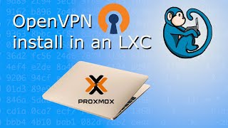 OpenVPN install on Proxmox LXC  VPN tutorial [upl. by Arde]