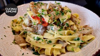 Fettuccine con i Funghi  Un classico della cucina popolare [upl. by Accem]