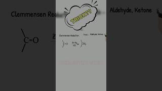 Clemmensen Reduction Made Easy 🔥 Naming Reaction  Organic Chemistry shortvideo chemistry [upl. by Ulund]