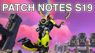 PATCH NOTES  Season 19 Apex Legends Buffs Nerfs and Updates [upl. by Jenkel]