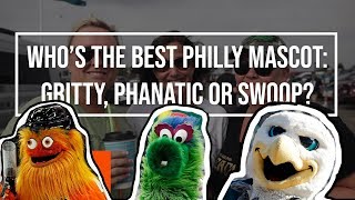 Gritty vs Phillie Phanatic vs Swoop Who is the best Philadelphia mascot [upl. by Neelrac]