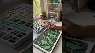 Foxgloves painting using Gouache paints art gouache gouachepainting art shortsvideo shorts [upl. by Yendor519]