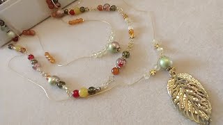 Curated Bead Box September 2023 Unboxing and Multi Strand Necklace Tutorial [upl. by Oinesra]