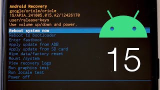 Android 15 Recovery Mode UI [upl. by Lorne842]