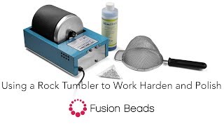 Learn how use a Rock Tumbler to Work Harden and Polish with Fusion Beads [upl. by Ninaj569]