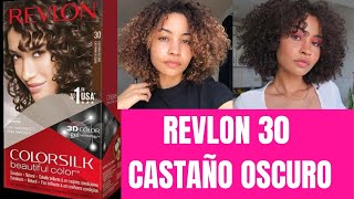 De cobrizo a castaño oscuro  Revlon Colorsilk 30 Castaño Oscuro [upl. by Treharne]