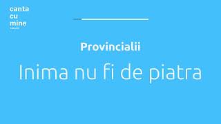 Provincialii  Inima nu fi de piatra cântăcumine Karaoke [upl. by Aitnauq871]