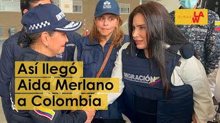 Así fue la llegada de Aida Merlano a Colombia [upl. by Jessabell]