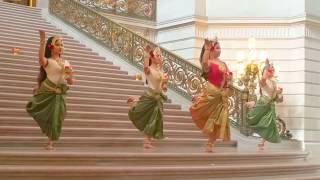 Cambodians Apsara Classical Dance at San Francisco City Hall Rotunda  Charya Burt 11032017 1of2 [upl. by Sualokcin920]