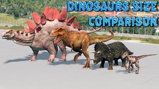 Dinosaur Size Comparison 3D Animation amp Smallest to Biggest  All Dinosaurs of Jurassic Park [upl. by Avika]